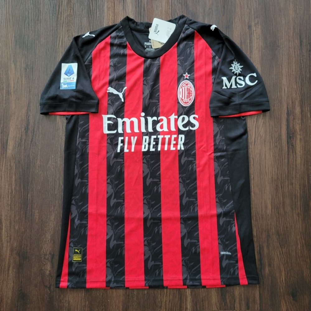 Christian Pulisic AC Milan New Men's Seria A Puma Home 2025/26 Soccer Jersey